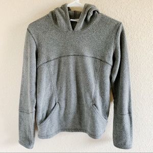 Columbia Gray Hoodie Fleece Sweatshirt, Medium